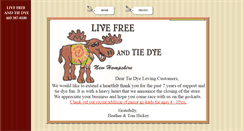 Desktop Screenshot of livefreeandtiedye.com